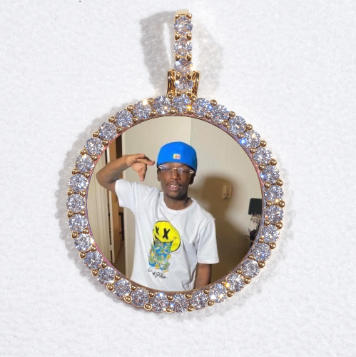 3D CIRCLE CUSTOM PICTURE PENDANT SMALL SIZE
