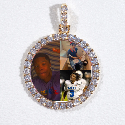 3D CIRCLE CUSTOM PICTURE PENDANT SMALL SIZE