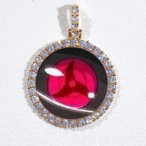 3D CIRCLE CUSTOM PICTURE PENDANT SMALL SIZE