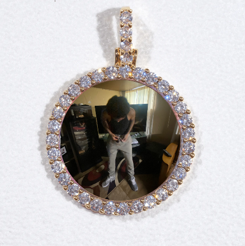 3D CIRCLE CUSTOM PICTURE PENDANT SMALL SIZE