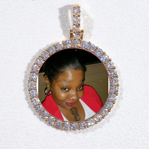 3D CIRCLE CUSTOM PICTURE PENDANT SMALL SIZE