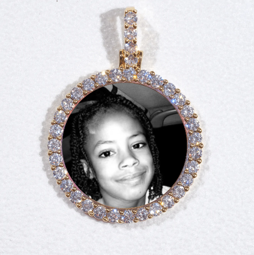 3D CIRCLE CUSTOM PICTURE PENDANT SMALL SIZE