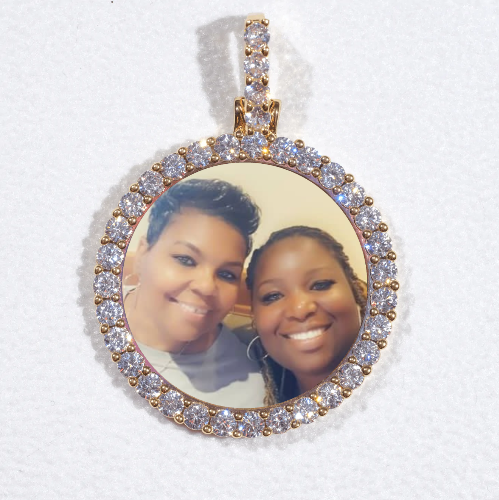 3D CIRCLE CUSTOM PICTURE PENDANT SMALL SIZE