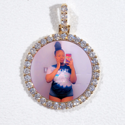 3D CIRCLE CUSTOM PICTURE PENDANT SMALL SIZE