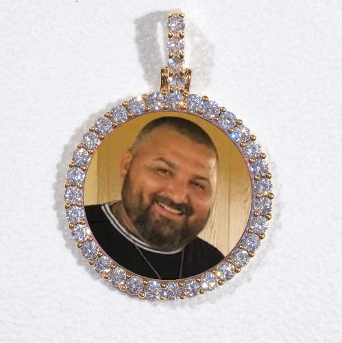 3D CIRCLE CUSTOM PICTURE PENDANT SMALL SIZE