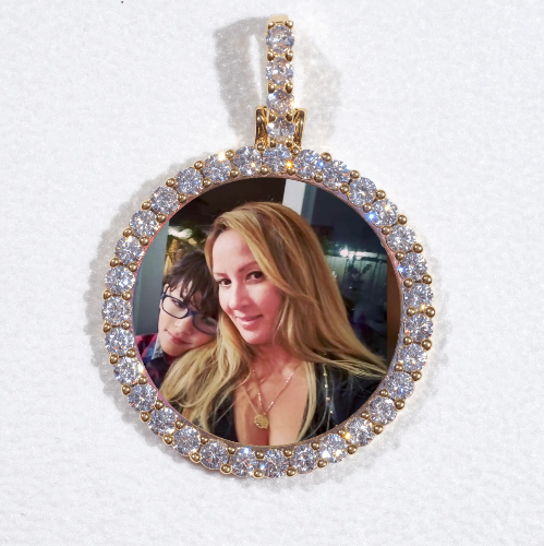 3D CIRCLE CUSTOM PICTURE PENDANT SMALL SIZE