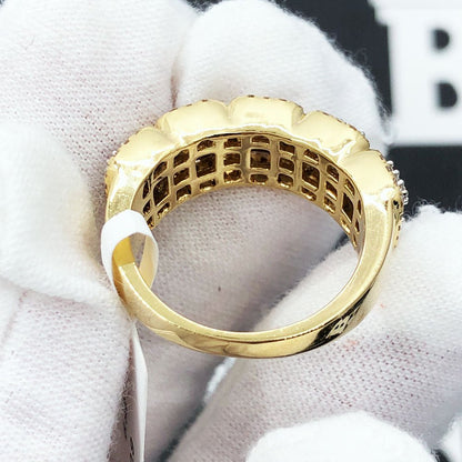 Baguette Cluster .90cttw Diamond Ring 10K Gold