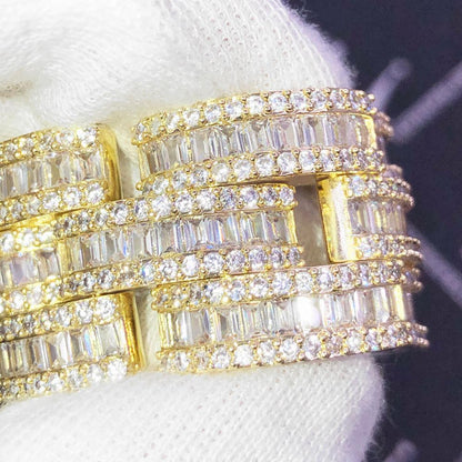 Baguette Jubilee VVS Iced Out Hip Hop Bracelet