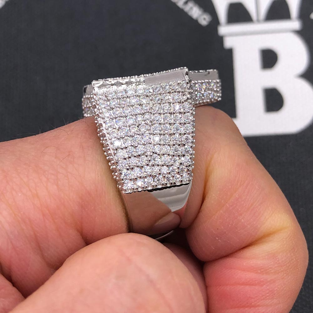 Baguette Star VVS Moissanite Ring .925 Sterling Silver