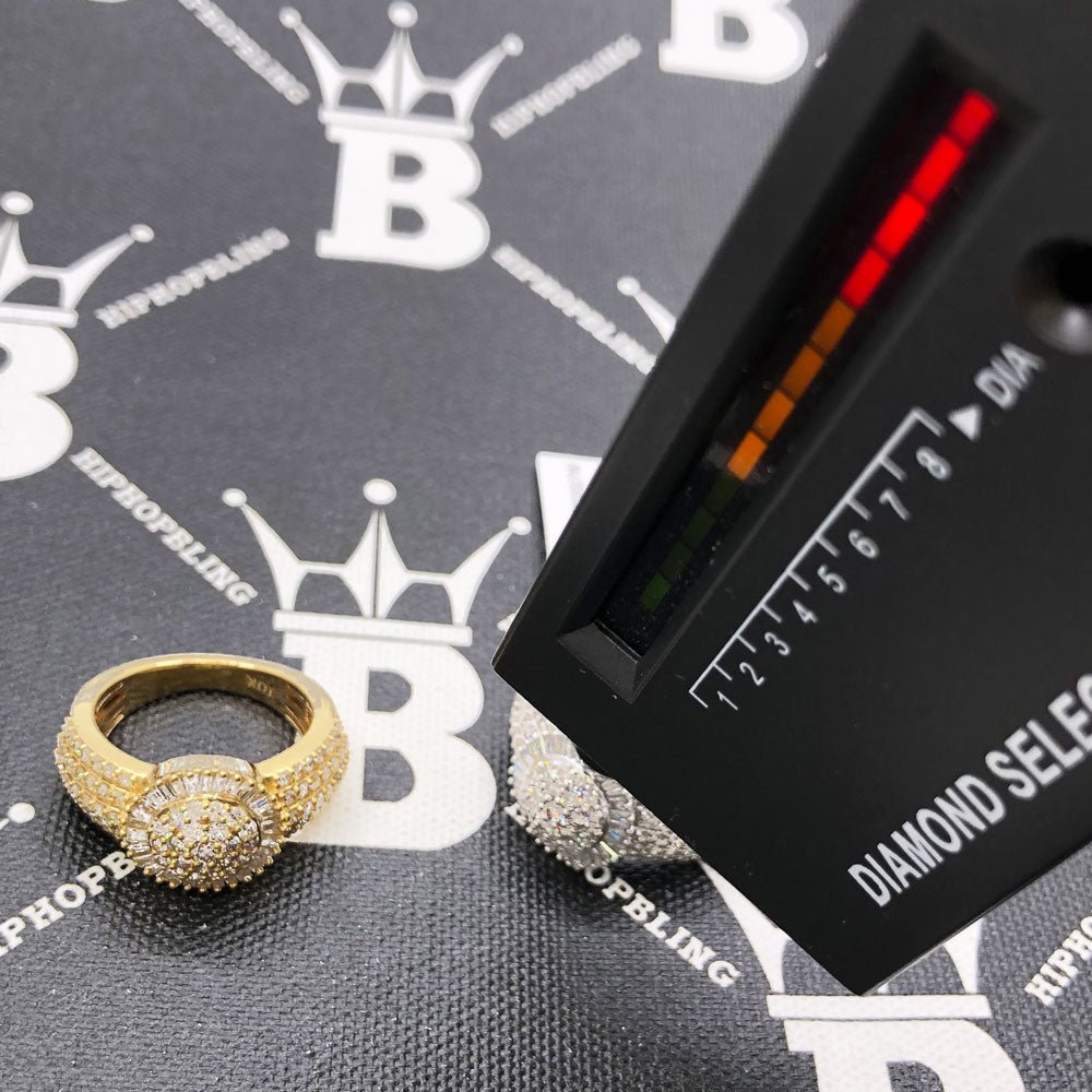 Baguette Sunburst Diamond Ring 2.18cttw 10K Gold