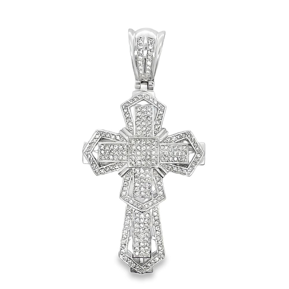Baller Cross CZ Iced Out Pendant