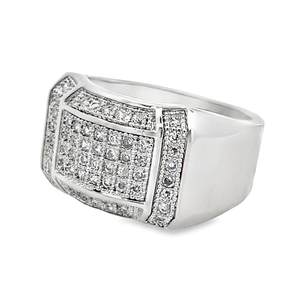 Baller CZ Ring .925 Sterling Silver