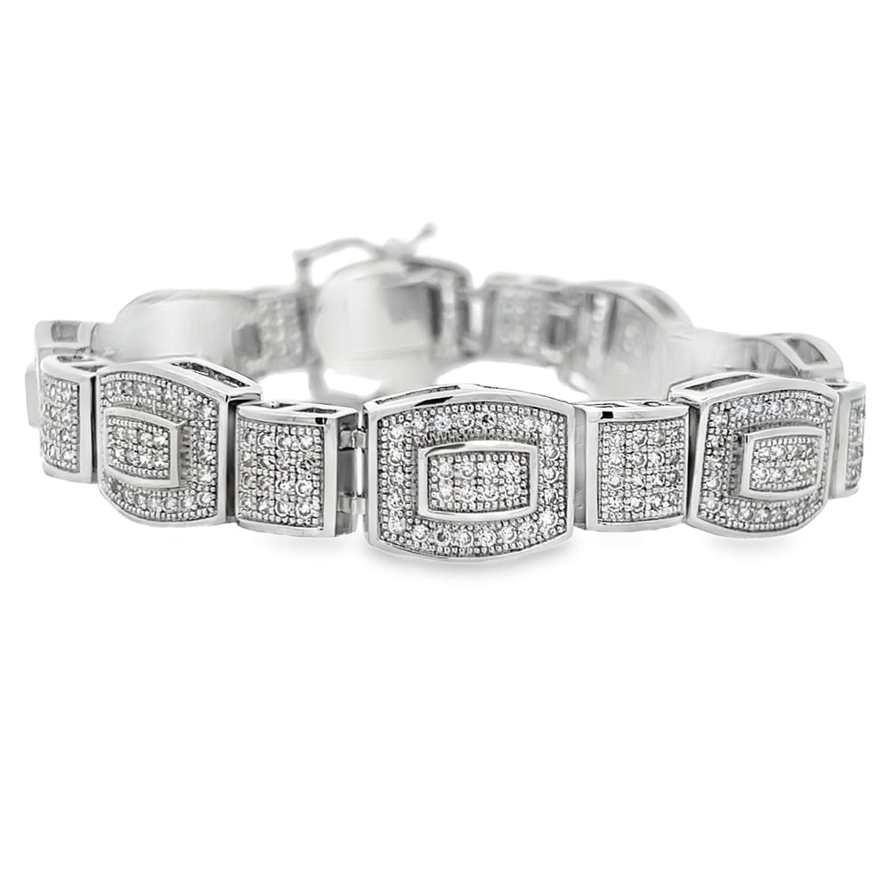 Baller Link CZ Hip Hop Bracelet