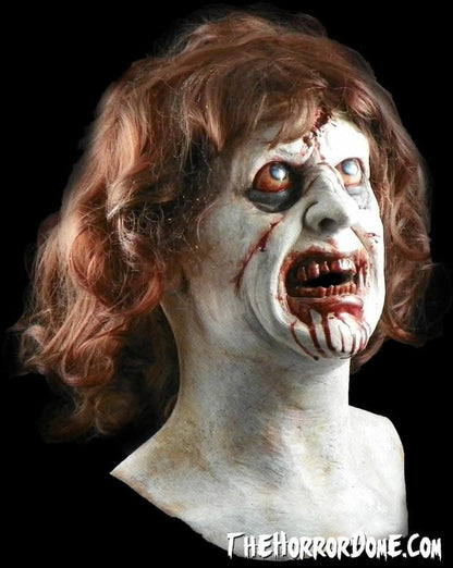 Hand-painted Basement Ghoul mask with realistic latex details