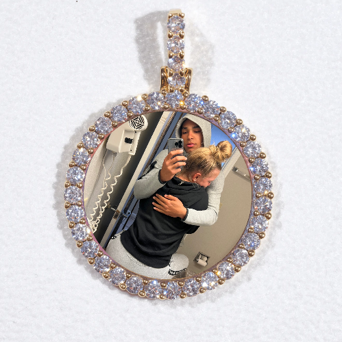 3D CIRCLE CUSTOM PICTURE PENDANT SMALL SIZE