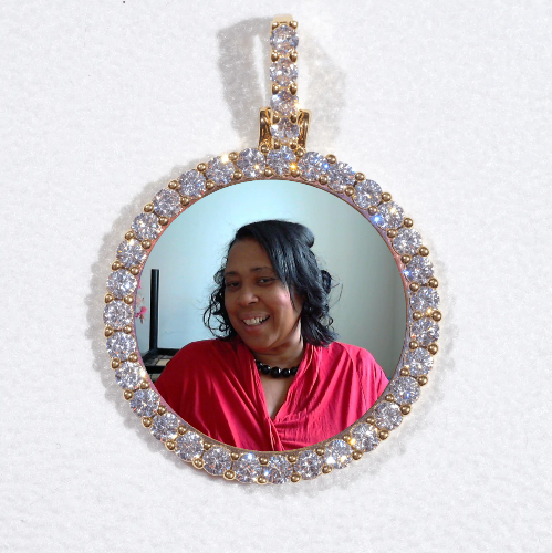 3D CIRCLE CUSTOM PICTURE PENDANT SMALL SIZE