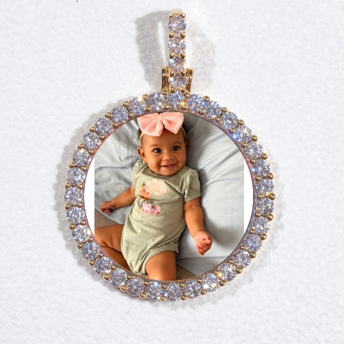 3D CIRCLE CUSTOM PICTURE PENDANT SMALL SIZE