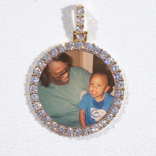 3D CIRCLE CUSTOM PICTURE PENDANT SMALL SIZE