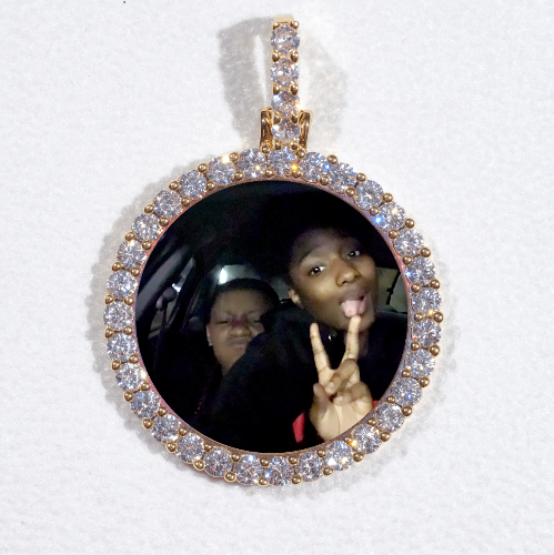 3D CIRCLE CUSTOM PICTURE PENDANT SMALL SIZE