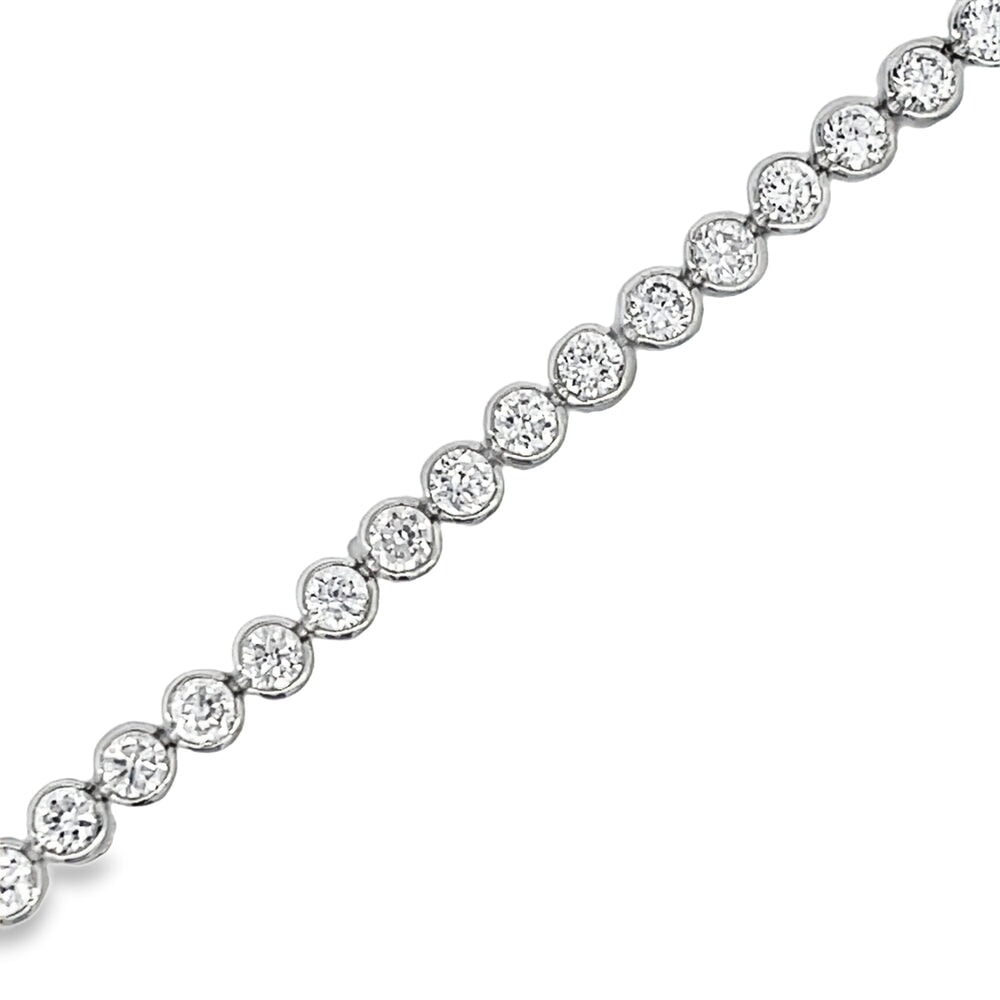Bezel Set CZ Tennis Bracelet