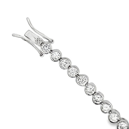 Bezel Set CZ Tennis Bracelet