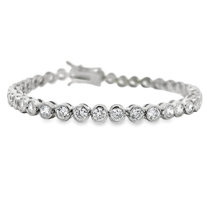Bezel Set CZ Tennis Bracelet
