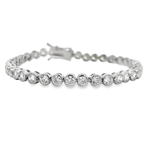 Bezel Set CZ Tennis Bracelet