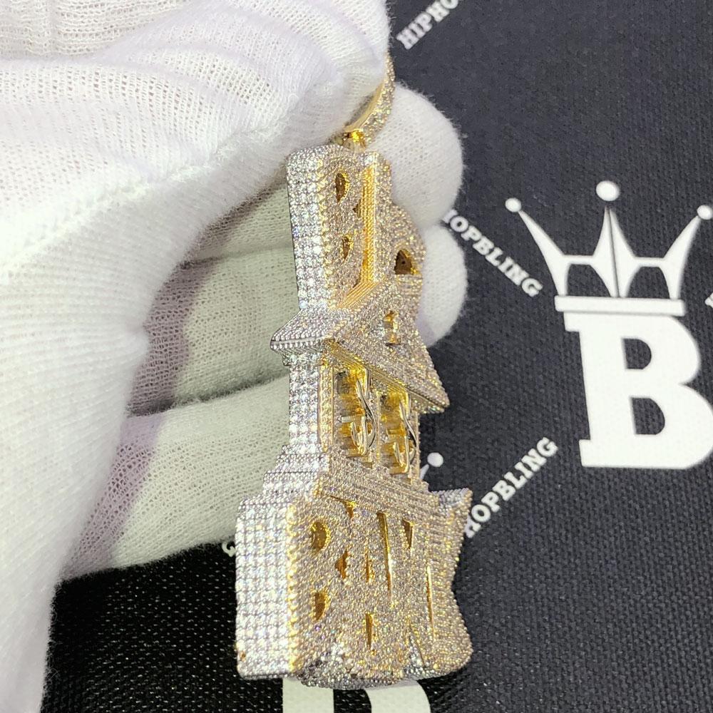 Big Bank $ CZ Hip Hop Bling Iced Out Pendant