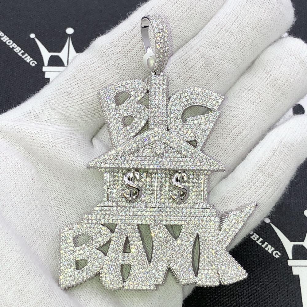 Big Bank $ CZ Hip Hop Bling Iced Out Pendant