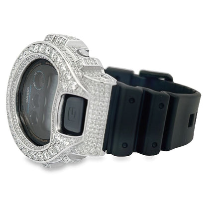 Big Boy 11.25 Carat Moissanite VVS Iced Out G Shock DW6900 Custom Watch