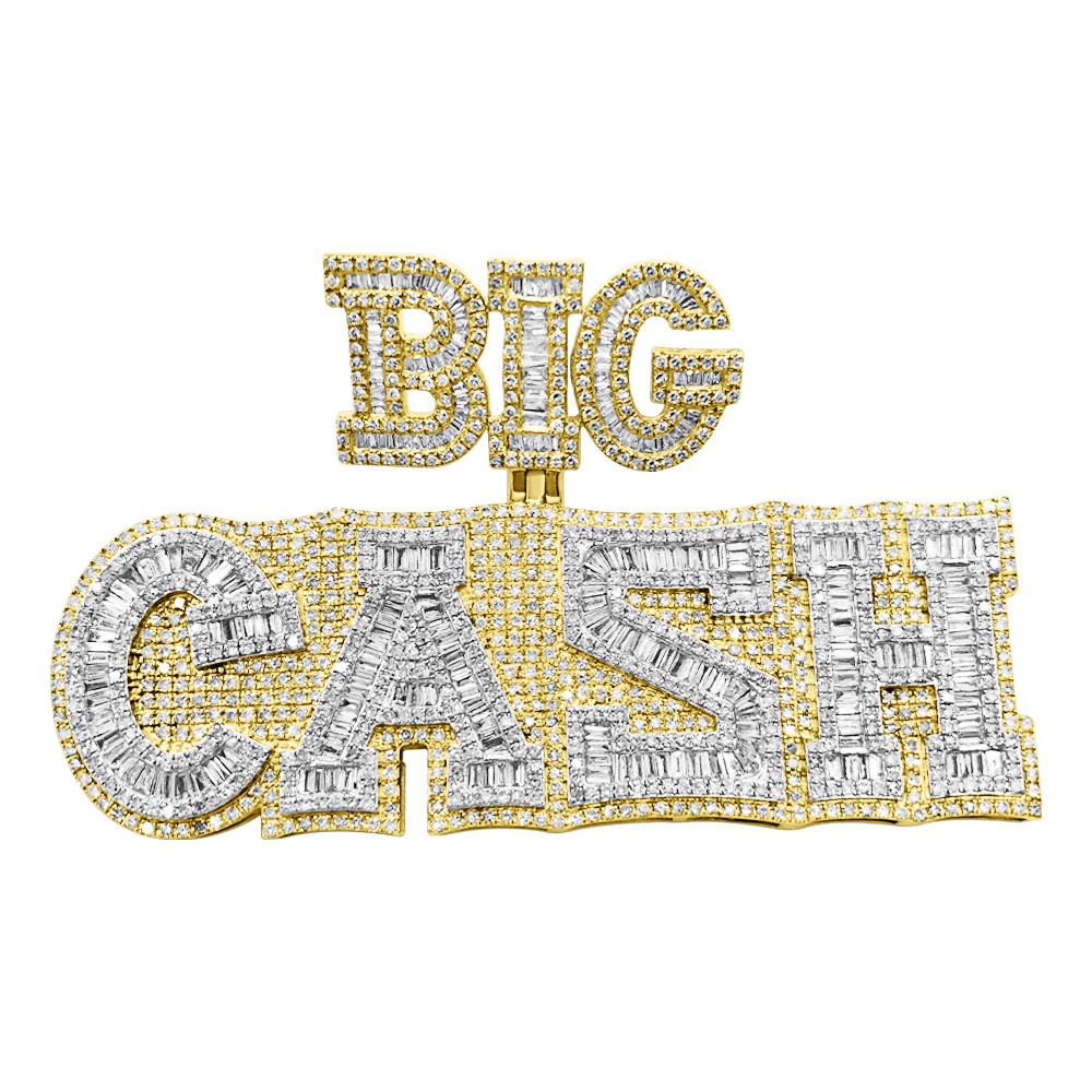 BIG CASH Diamond Pendant 6.90cttw 10K Yellow Gold