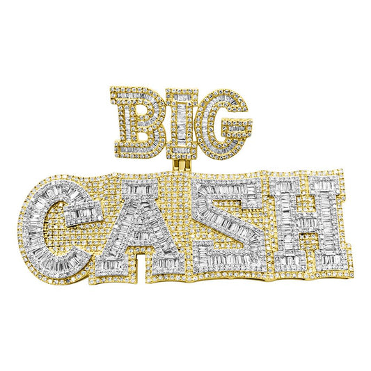 BIG CASH Diamond Pendant 6.90cttw 10K Yellow Gold