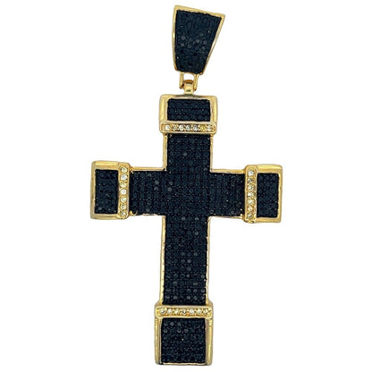 Big Chunk Cross CZ Iced Out Pendant