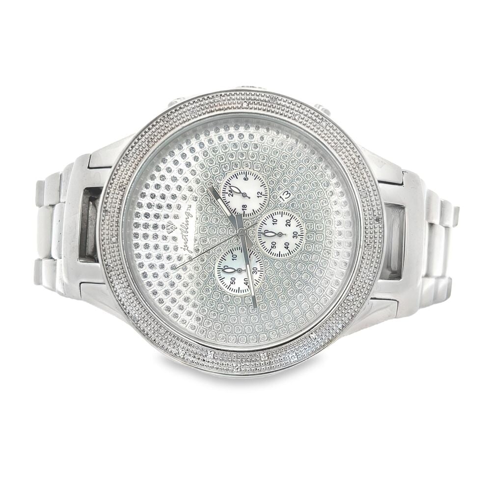Big Face .30cttw Real Diamond Watch