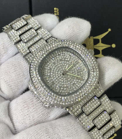 Big Face 44MM Bling Bling Blizzard Watch