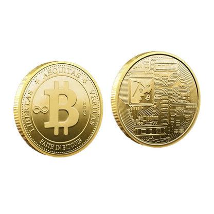 BITCOIN Coin Iced Out Frame Pendant