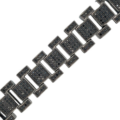 Black Classic CZ Hip Hop Bracelet