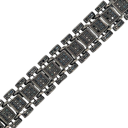 Black Multilink CZ Hip Hop Bracelet