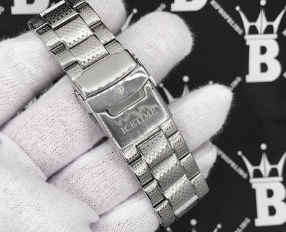 Bling 2 Row .50cttw Diamond Hip Hop Watch IceTime