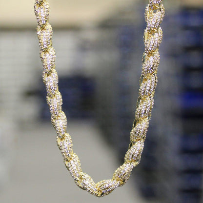 Bling Bling Rope Chain 8MM In Gold