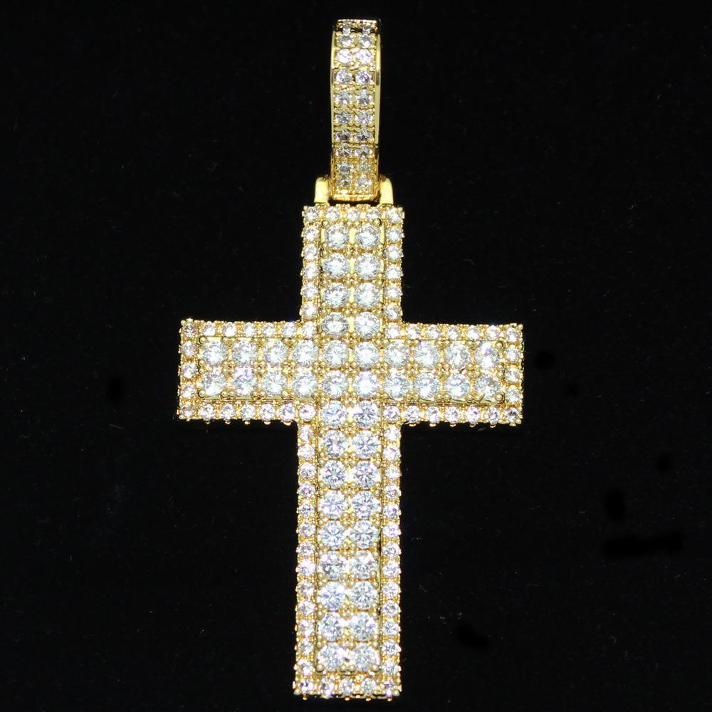 Box Cross Hip Hop Bling Bling Pendant