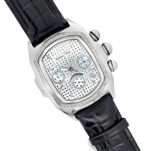 Bubble Face Real Diamond Watch