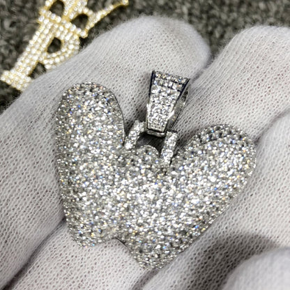 Bubble Initial Letters - .925 Sterling Silver - Rhodium