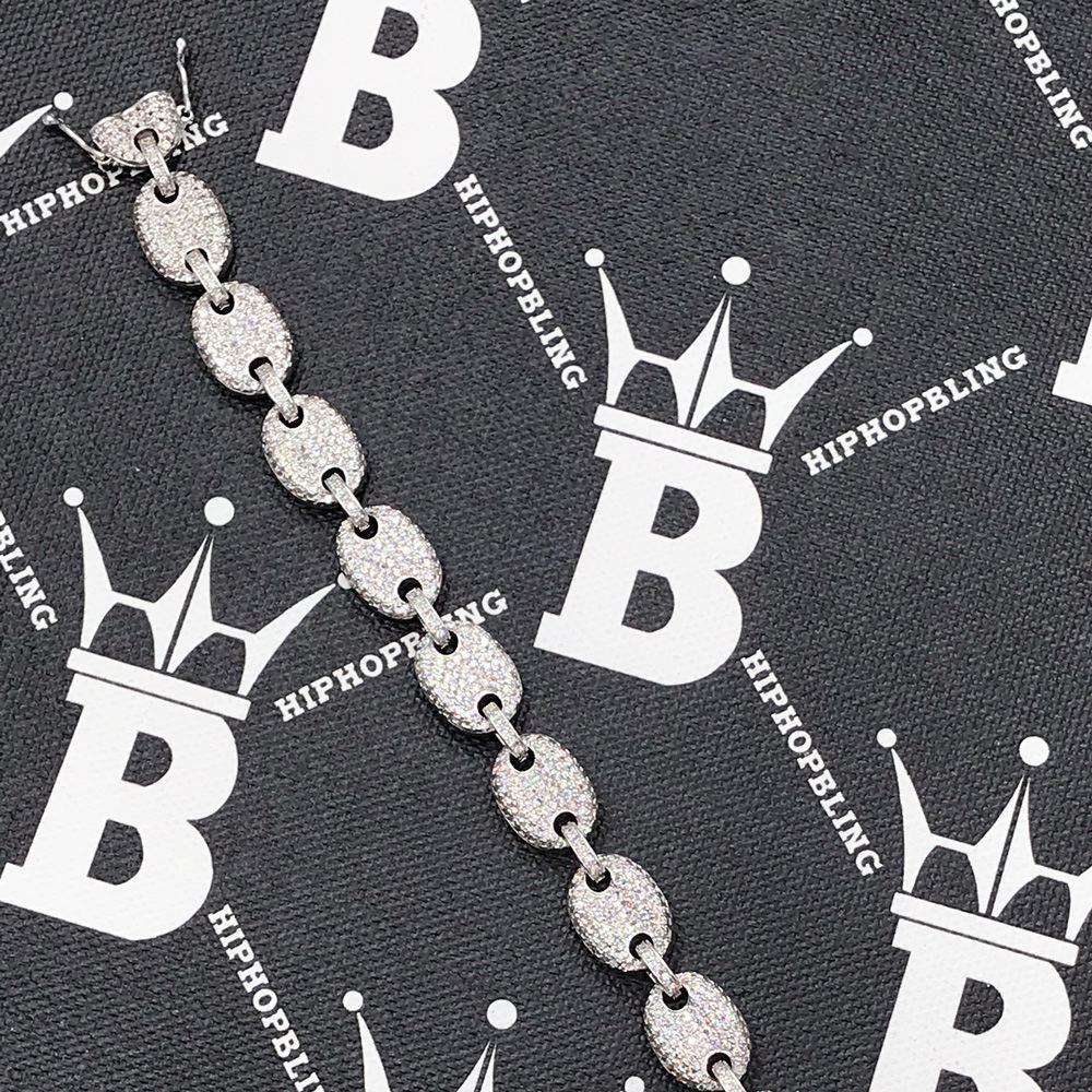 Bubble Mariner Link Iced Out Hip Hop Bracelet