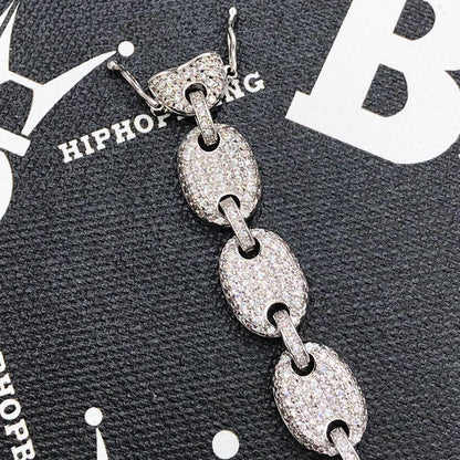 Bubble Mariner Link Iced Out Hip Hop Bracelet