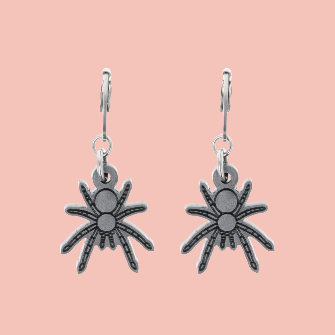 Web Developer Spider Huggie Hoop Earrings