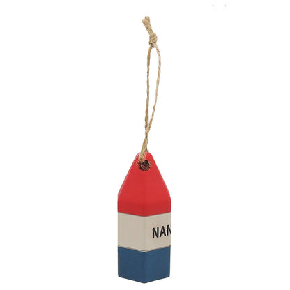 Buoy Ornament (Red, White, Blue)