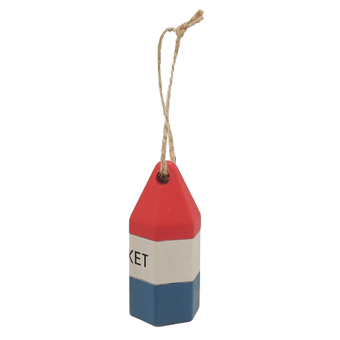 Buoy Ornament (Red, White, Blue)