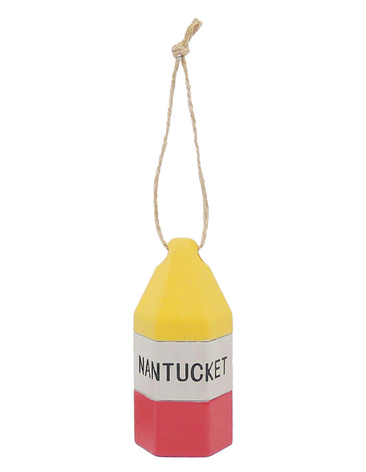 Buoy Ornament (Yellow, White, Pink)