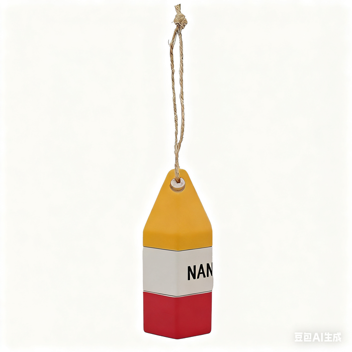 Buoy Ornament (Yellow, White, Pink)